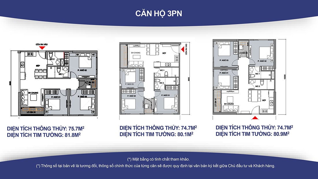 Căn hộ GS1 Vinhomes Smart City 3 phòng ngủ | Mặt bằng và thiết kế 1 Mặt bằng căn hộ GS1 Vinhomes Smart City 3 phòng ngủ