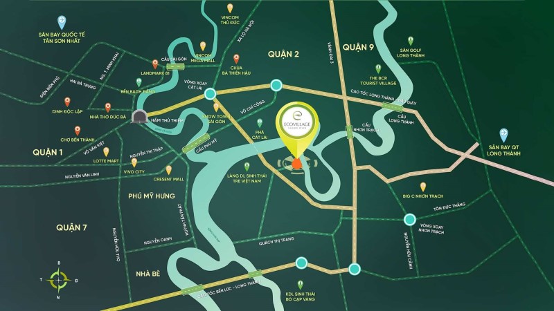 tit Đánh giá những ưu điểm của vị trí EcoVillage Saigon River    